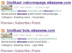 Gambar hasil pencarian RSS Feed situs Okezone