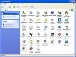 Foto control panel di Windows XP