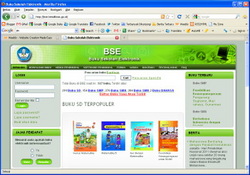Screenshot halaman depan BSE Kemdiknas