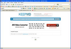 Screenshot halaman depan KeepVid